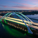image of I-74 bridge crossing the Mississippi River
